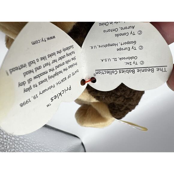 TY Beanie Baby Babies Stuffed Animal Plush Prickles 1999 - Picture 8 of 11